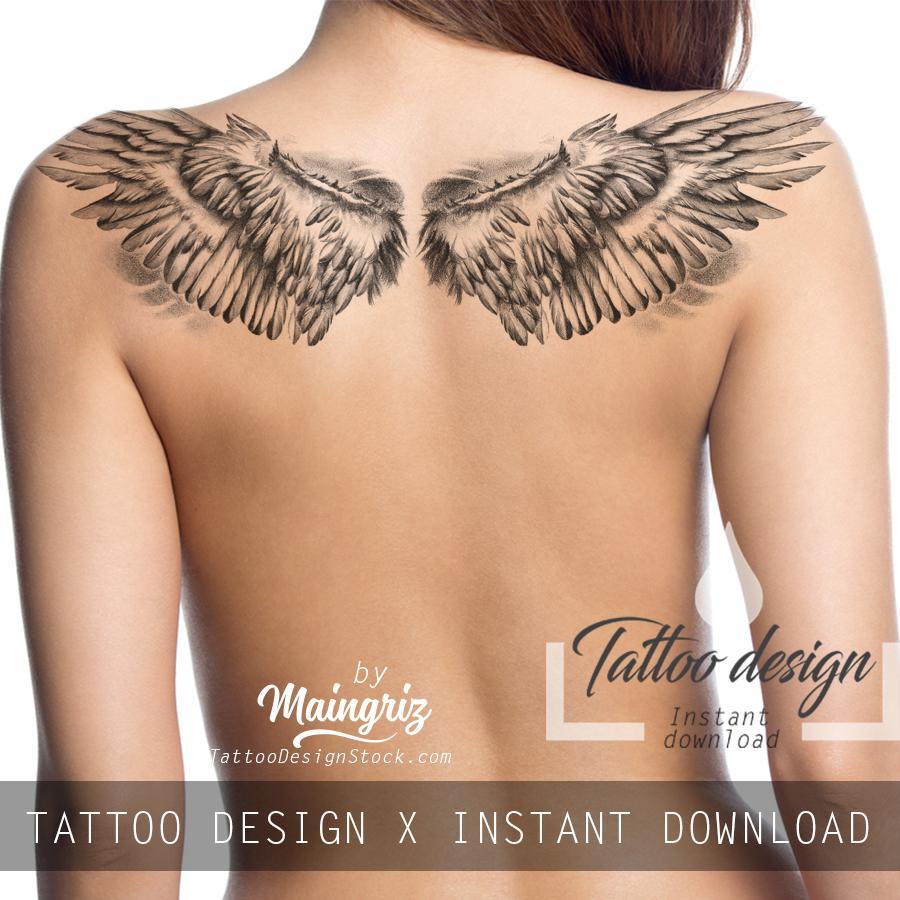 rip wing tattoo designs