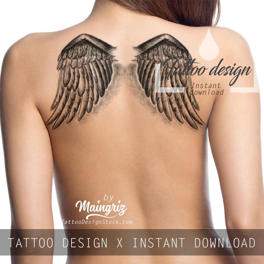 Temporary Tattoos Punk Wings Tattoos Waterproof Lasting Fake Tattoo for  Woman Men Shoulder Arm Tattoo Goth Art Tattoo Sticker - AliExpress