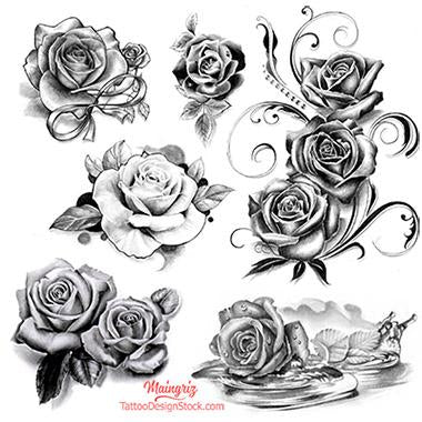 black and grey tattoo drawings