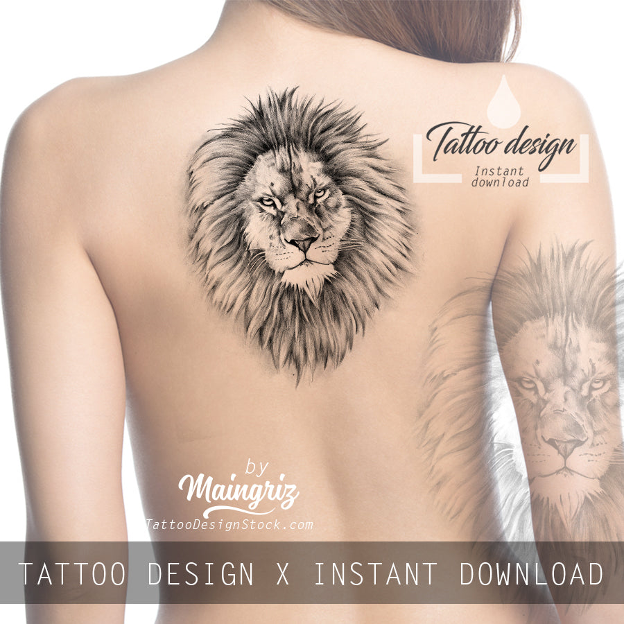 Leo Tribal Tattoo Design Silhouette @ Silhouette.pics