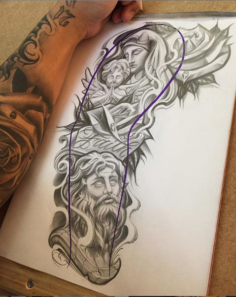 Jesus Messiah Traditional Religious tattoo - Best Tattoo Ideas Gallery