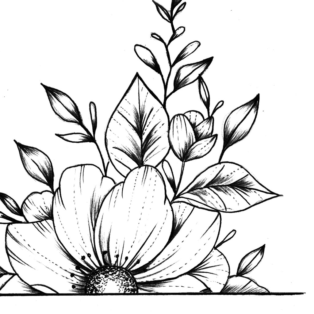 Half sleeve oriental flowers tattoo design high resolution download ...