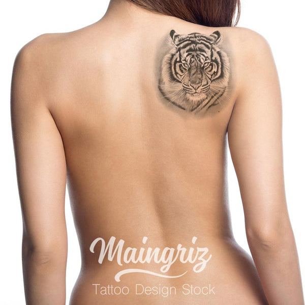 Amazon.com: Custom tiger temporary tattoo | Fake removable customized  tigers tattoos design | Add text to temp tatoo. Cat cougar Sticker designs  last 2-5 days & decals go on with water. Personalized