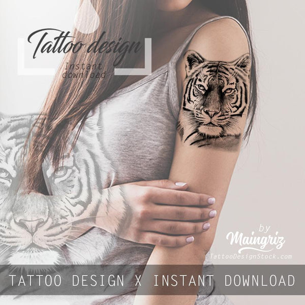 Tiger tattoo by Karina Cubatattoo | Post 15157